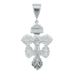 Dije Cruz Perdón San Benito Plata 925 Artesanal Mexicana - Imagen 1