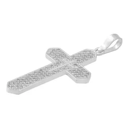Dije Cruz Plata .925 con Zirconia para Hombre - Imagen 4