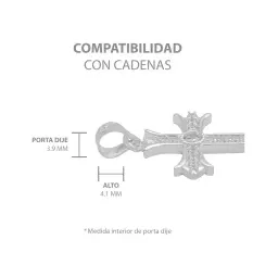 Dije Cruz Plata 925 con Zirconia Transparente para Mujer - Imagen 6