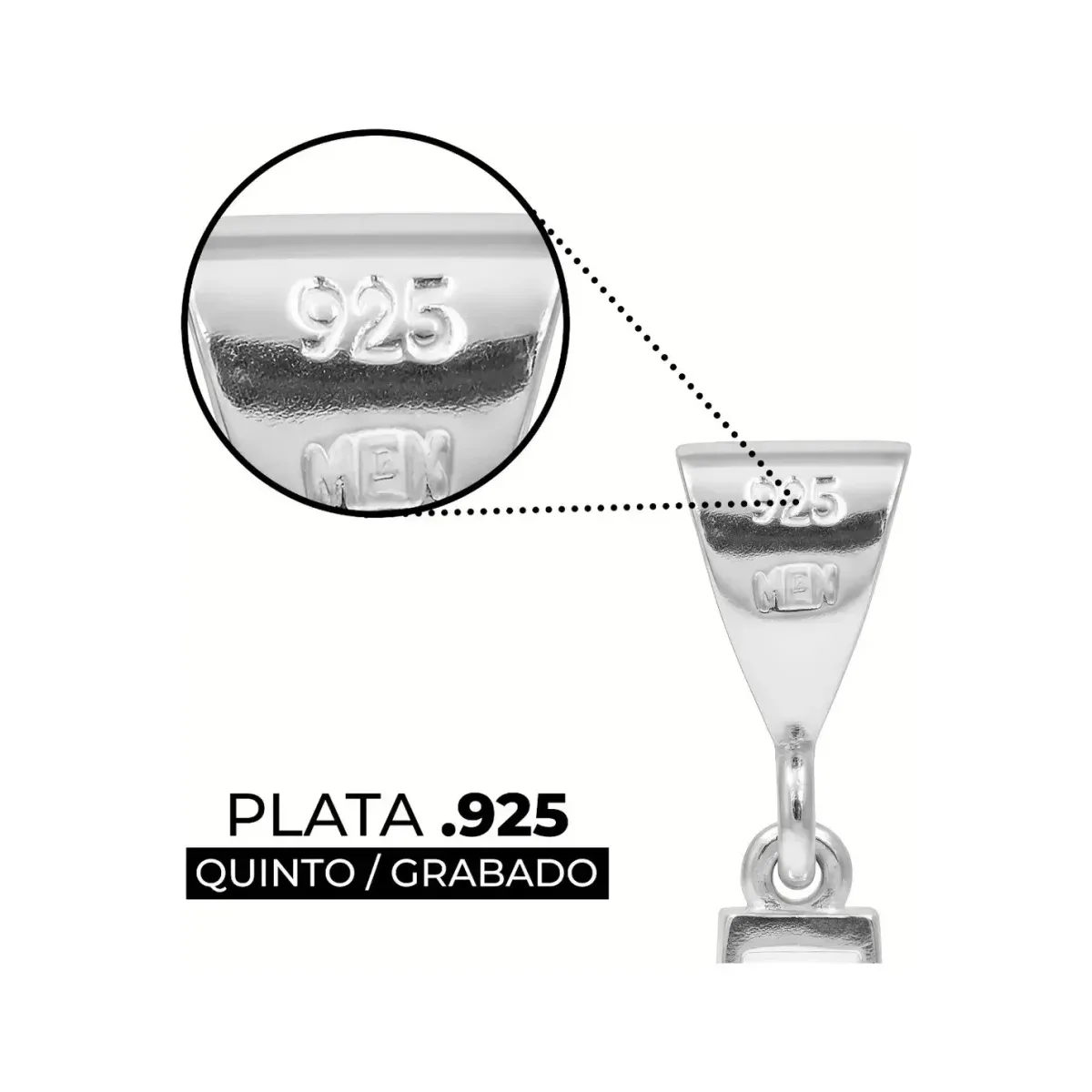 Dije Cruz Plata 999 con Zirconia Unisex Elegante - Imagen 3