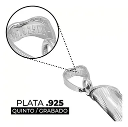 Dije Cruz Plata 925 Tubular Diamantada Diseño Zigzag - Imagen 3