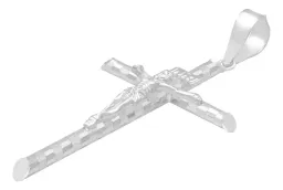 Dije Cruz Plata 925 Tubular Diamantada Unisex - Imagen 4