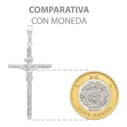 Dije Cruz Plata 925 Tubular Diamantada Unisex - Imagen 8