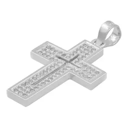 Dije Cruz Plata 925 Zirconia Brillante para Hombre - Imagen 4