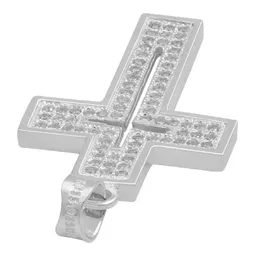 Dije Cruz Plata 925 Zirconia Brillante para Hombre - Imagen 5