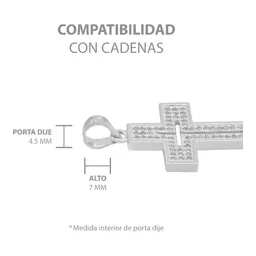 Dije Cruz Plata 925 Zirconia Brillante para Hombre - Imagen 6