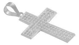 Dije Cruz Plata 925 Zirconias Blancas para Hombre - Imagen 3