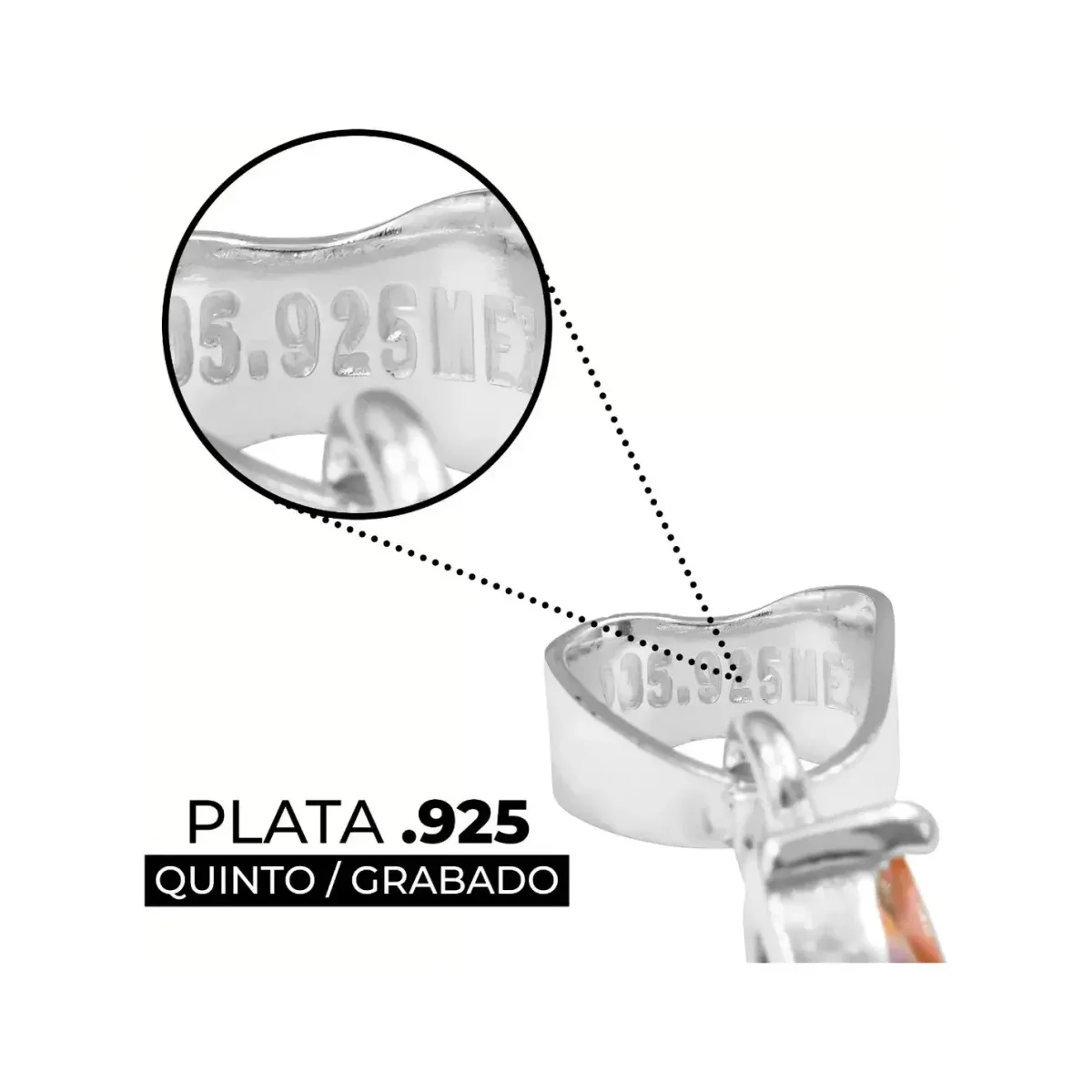 Dije Cruz Plata Esterlina 925 Zirconias Gota Multicolor - Imagen 3