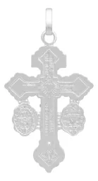 Dije Cruz San Benito Plata 925 Protección Espiritual Tradicional - Imagen 2