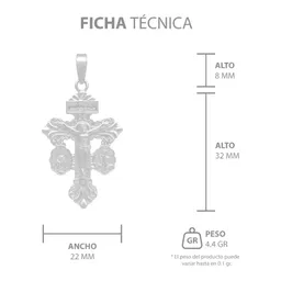 Dije Cruz San Benito Plata 925 Protección Espiritual Tradicional - Imagen 7