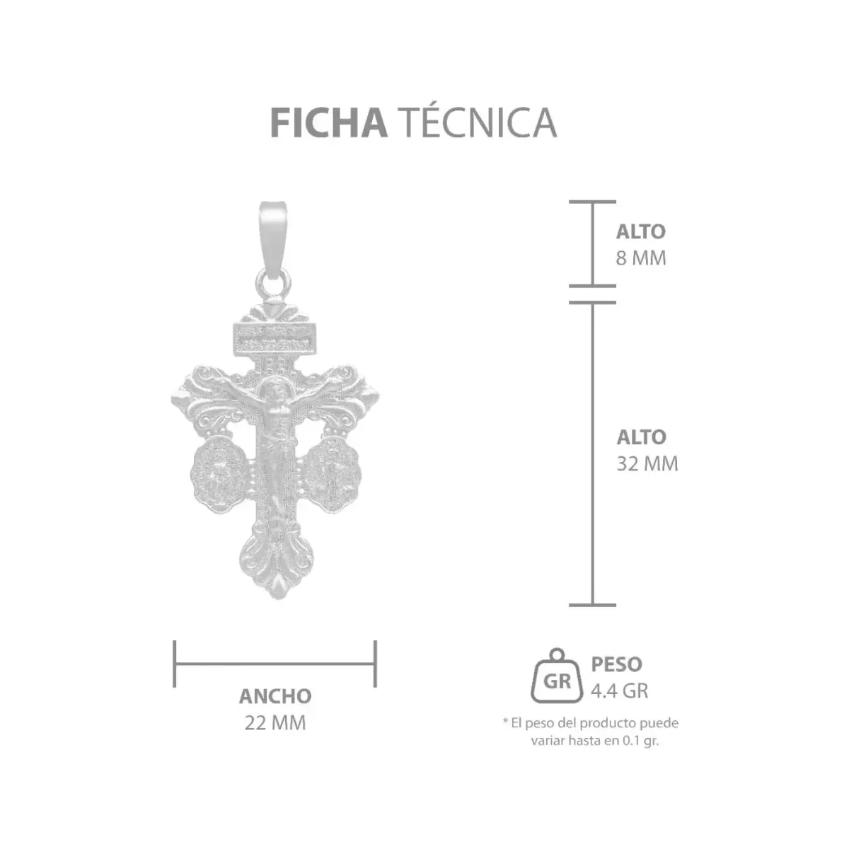Dije Cruz San Benito Plata 925 Protección Espiritual Tradicional - Imagen 7