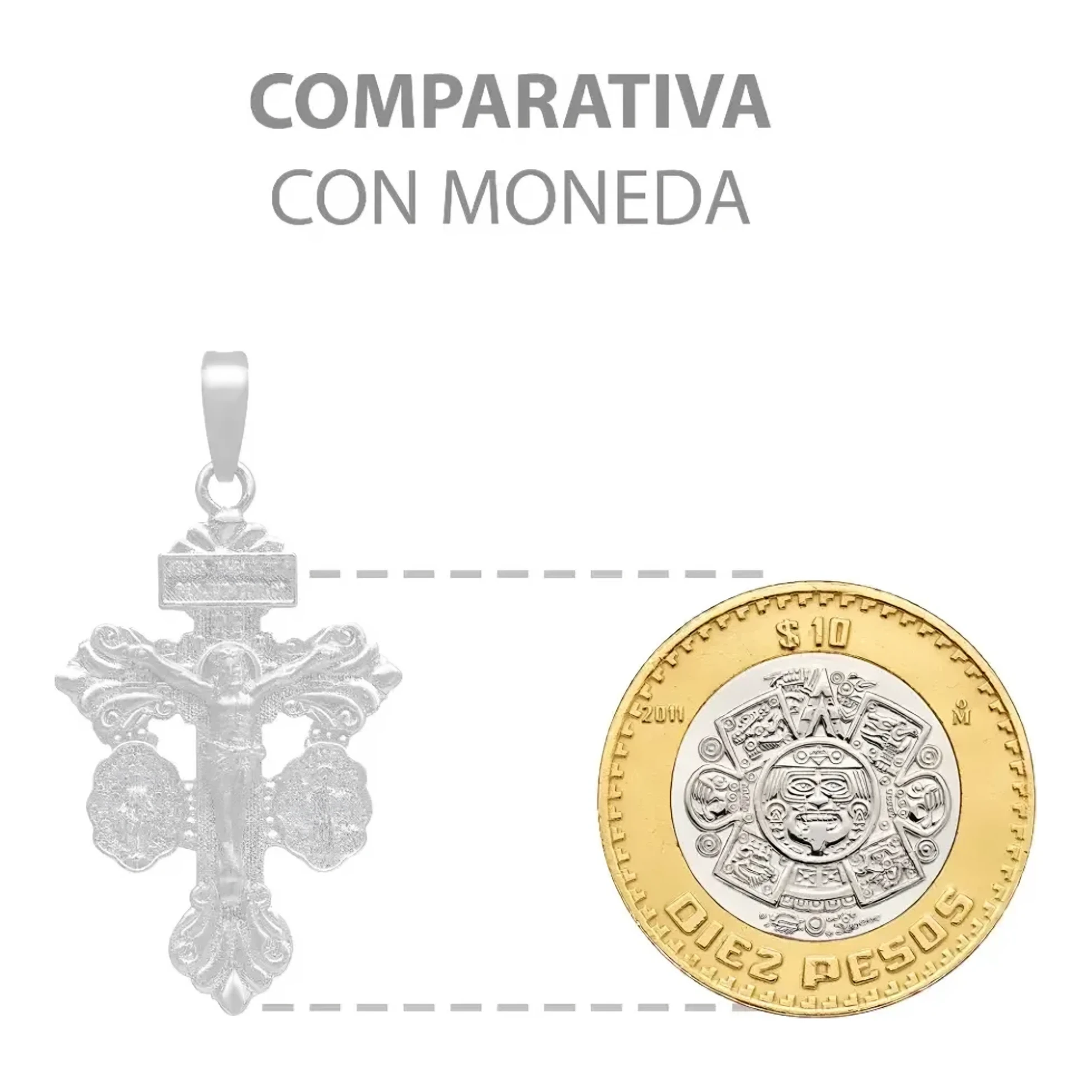 Dije Cruz San Benito Plata 925 Protección Espiritual Tradicional - Imagen 8