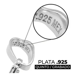 Dije Cruz San Benito Plata 925 con Zirconia Transparente - Imagen 3