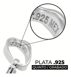 Dije Cruz San Benito Plata 925 con Zirconia Transparente - Imagen 3