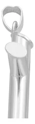 Dije Cruz Tubular Liso Plata 925 para Hombre - Imagen 5