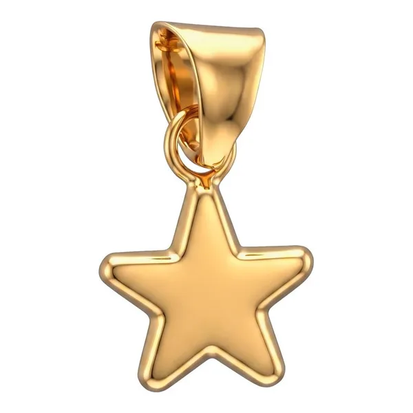 Dije Estrella Delgado de Oro 10k Nacional 15x8 mm