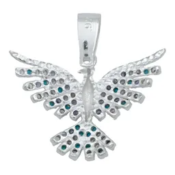 Dije de Plata .925 Colibrí Multicolor 10 mm - Imagen 3