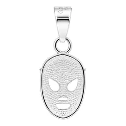 Dije de Plata .925 Máscara de Luchador Acabado Pulido 30 mm - Imagen 4