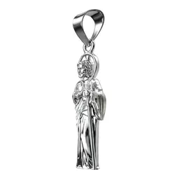 Dije de Plata .925 San Judas Tadeo Liso 54 mm - Imagen 2