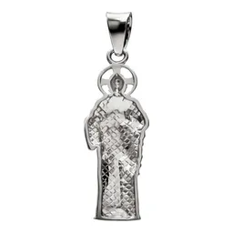 Dije de Plata .925 San Judas Tadeo Liso 54 mm - Imagen 4