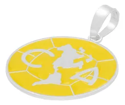 Dije Escudo Club America Plata 925 Esmaltado - Imagen 4