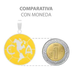 Dije Escudo Club America Plata 925 Esmaltado - Imagen 8
