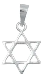 Dije Estrella de David Plata 925 con Cadena Barbada - Imagen 2