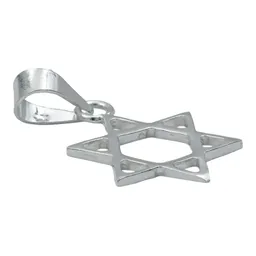 Dije Estrella de David Plata 925 con Cadena Barbada - Imagen 4