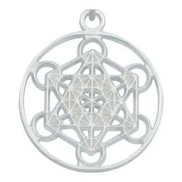 Dije Estrella de Metatrón Plata 925 con Zirconia Transparente - Imagen 2