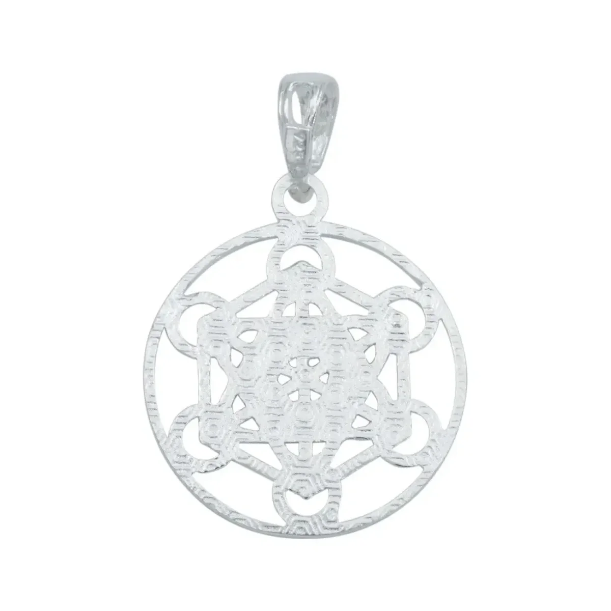Dije Estrella de Metatrón Plata 925 con Zirconia Transparente - Imagen 3