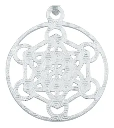 Dije Estrella de Metatrón Plata 925 con Zirconia Transparente - Imagen 4