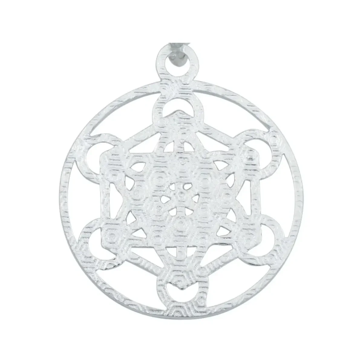 Dije Estrella de Metatrón Plata 925 con Zirconia Transparente - Imagen 4