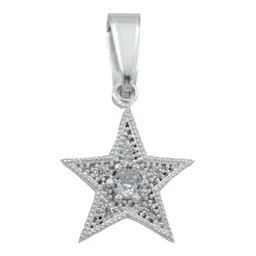 Dije Estrella Plata 925 con Zirconias Blancas - Imagen 1