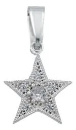 Dije Estrella Plata 925 con Zirconias Blancas - Imagen 1