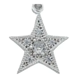 Dije Estrella Plata 925 con Zirconias Blancas - Imagen 2
