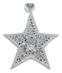 Dije Estrella Plata 925 con Zirconias Blancas - Imagen 2