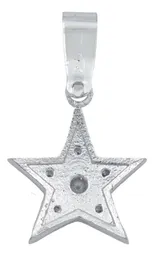 Dije Estrella Plata 925 con Zirconias Blancas - Imagen 3