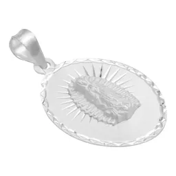 Dije Estrella Virgen de Guadalupe Plata 925 Diamantada Religioso - Imagen 2