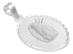 Dije Estrella Virgen de Guadalupe Plata 925 Diamantada Religioso - Imagen 2