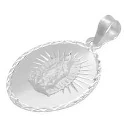 Dije Estrella Virgen de Guadalupe Plata 925 Diamantada Religioso - Imagen 3