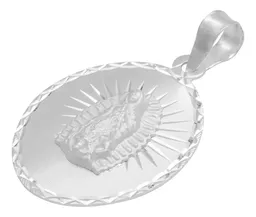 Dije Estrella Virgen de Guadalupe Plata 925 Diamantada Religioso - Imagen 3