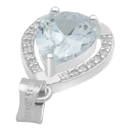 Dije Gota Plata 925 con Zirconias Transparentes para Dama - Imagen 6