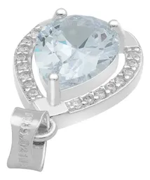 Dije Gota Plata 925 con Zirconias Transparentes para Dama - Imagen 6