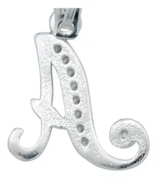 Dije Inicial Letra A Plata .925 con Zirconias - Imagen 4