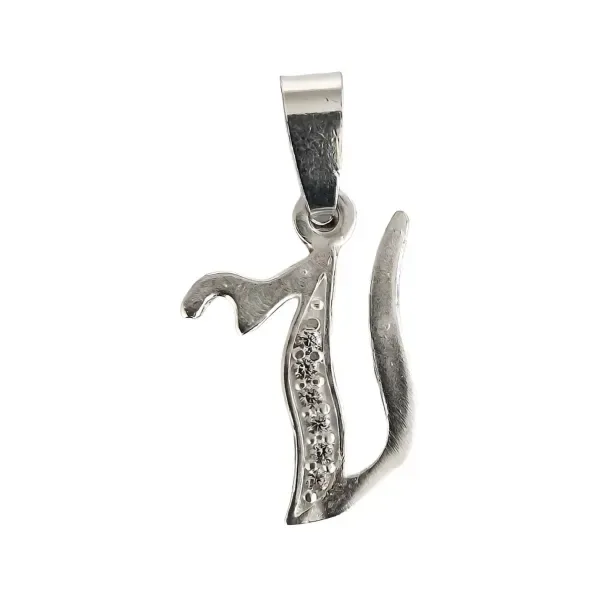 Dije Inicial Plata 925 Letra V con Zirconia - Imagen 1