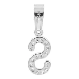 Dije Letra Inicial Plata 925 con Zirconia para Mujer - Imagen 2