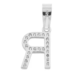 Dije Letra Inicial Plata .925 con Zirconia Transparente - Imagen 2