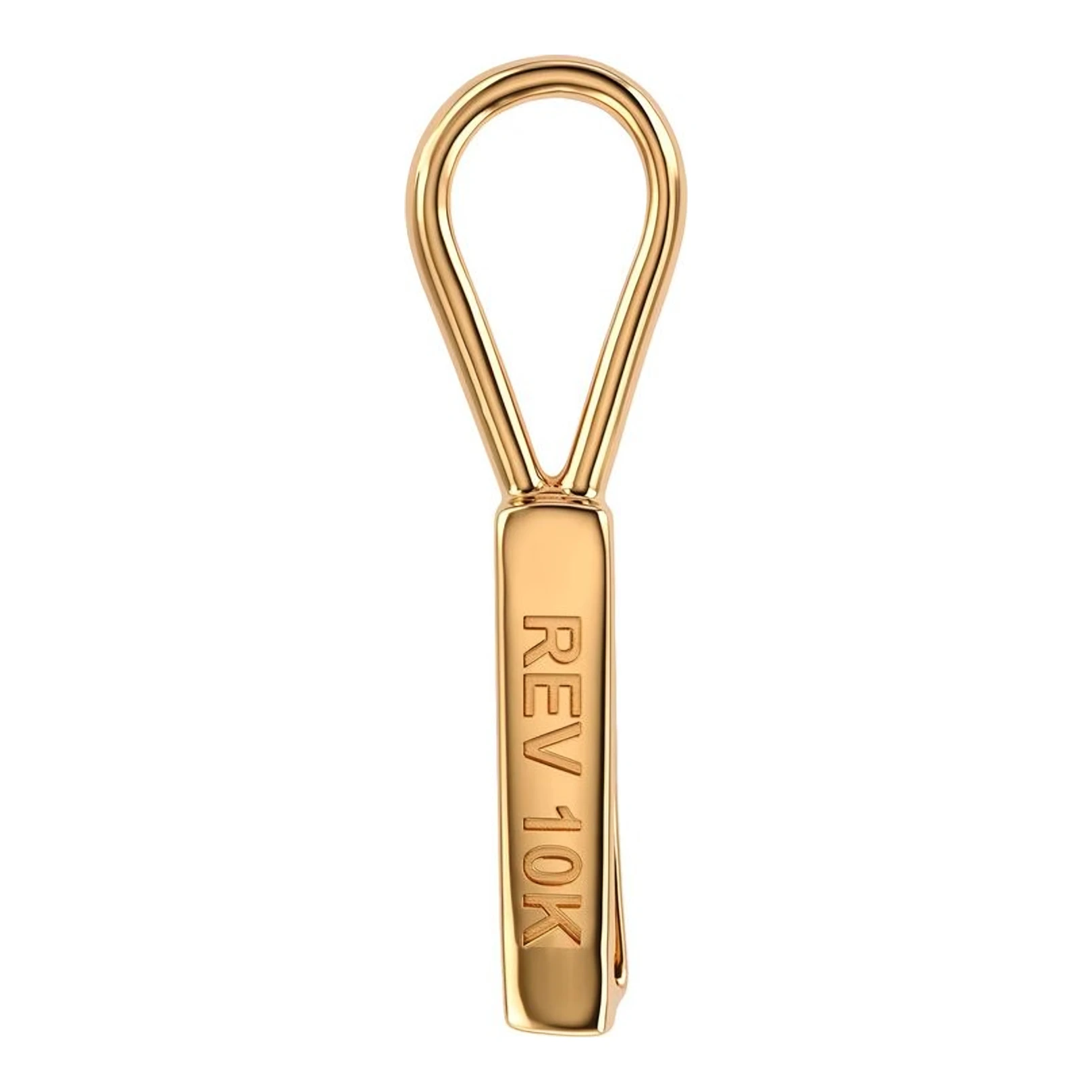 Dije Letra M de Oro 10k Amarillo con Zirconia - Imagen 4