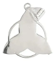Dije Triqueta Nudo Bruja Celta Liso Plata .925 - Imagen 2