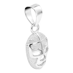 Dije Máscara de Luchador de Plata .925 Acabado Pulido 30 mm - Imagen 3